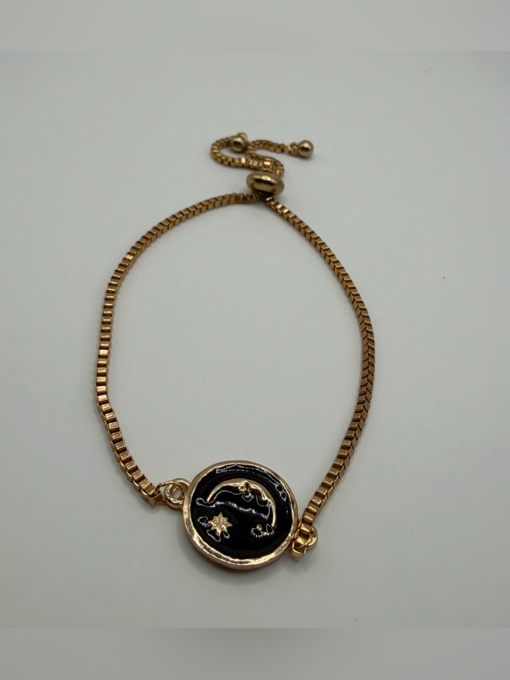Adjustable Moon & Star Bracelet
